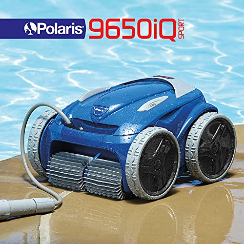 Polaris 9650iQ Sport Robotic Cleaner, Automatic Vacuum for InGround Pools up to 60ft, Smart App, WiFi, Amazon Alexa, 70ft Swivel Cable w/Strong Suction & Easy Access Filter Canister - Image 2