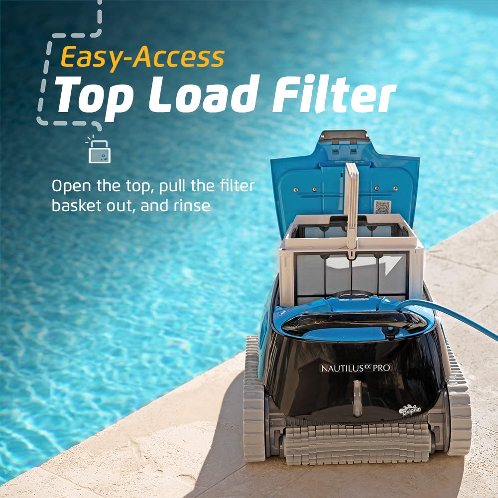 Dolphin Nautilus CC Pro Wi-Fi Robotic Pool Vacuum Cleaner up to 50 FT – Waterline Scrubber Brush - Image 5