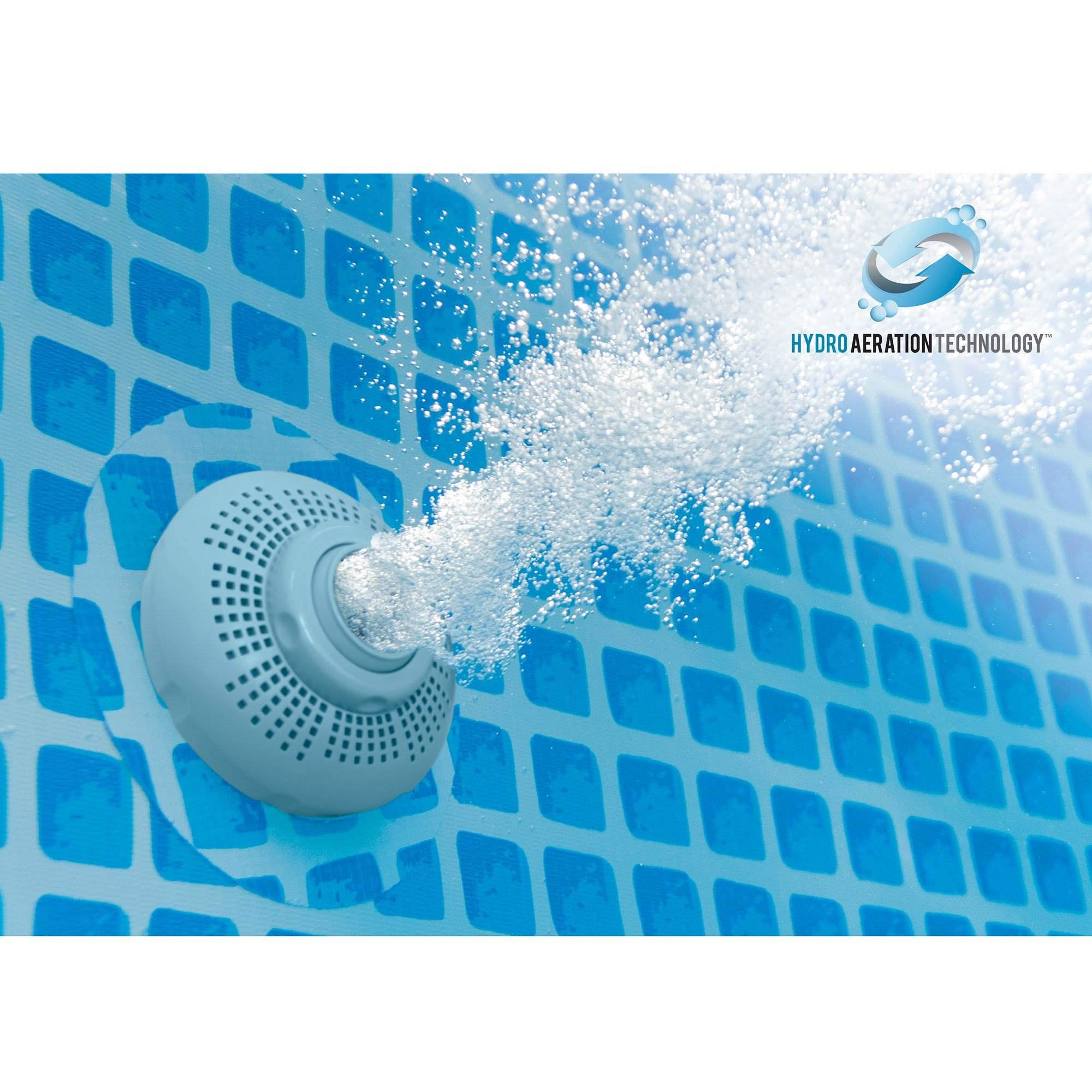 Intex 24ft x 12ft x 52in Ultra XTR Frame Rectangular Swimming Pool Set with Sand Filter Pump, Ladder, Ground Cloth, Cover and Robot Vacuum - Image 4